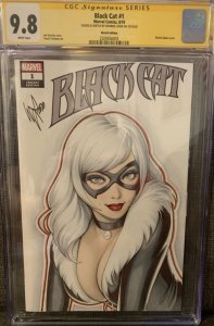 Black Cat Original Sketch Warren Louw CGC SS 9.8