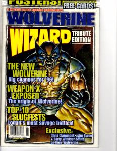 Lot Of 2 Wizard Comic Book Magazines X-Men Collector's Edition Wolverine J206