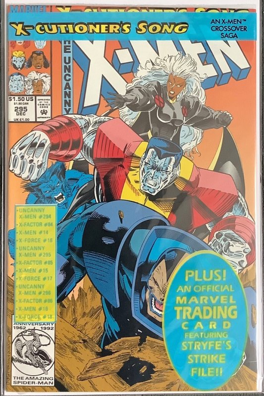 The Uncanny X-Men #295 Direct Edition (1992, Marvel) Poly-Bagged. NM/MT