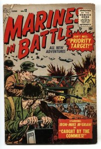 Marines in Battle #12 1956- Atlas Korean War comic VG