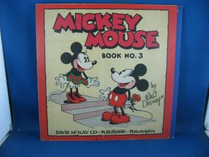 MICKEY MOUSE BOOK 3 F+ scarce 1933 FULL COLOR