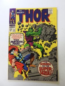 Thor #142 (1967) VF condition date stamp front cover