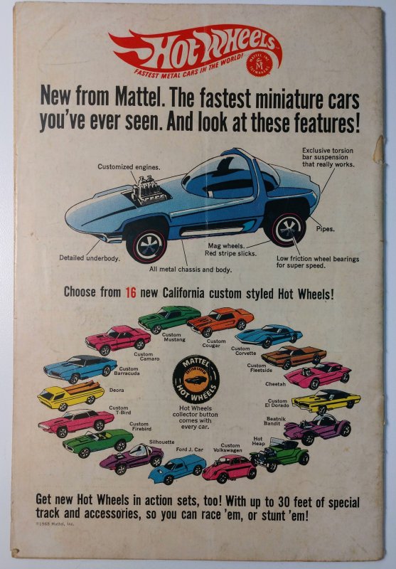 Batman #205 (3.0, 1968) Top Staple Detached