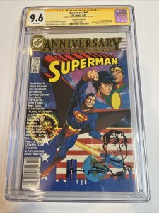 Superman (1984) # 400 (CGC 9.6 WP SS) CPV Canadian | Signed Sketch Chaykin | C=1