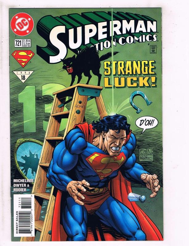 10 Action Comics Feat Superman DC # 716 717 718 719 720 721 722 723 724 725 J108