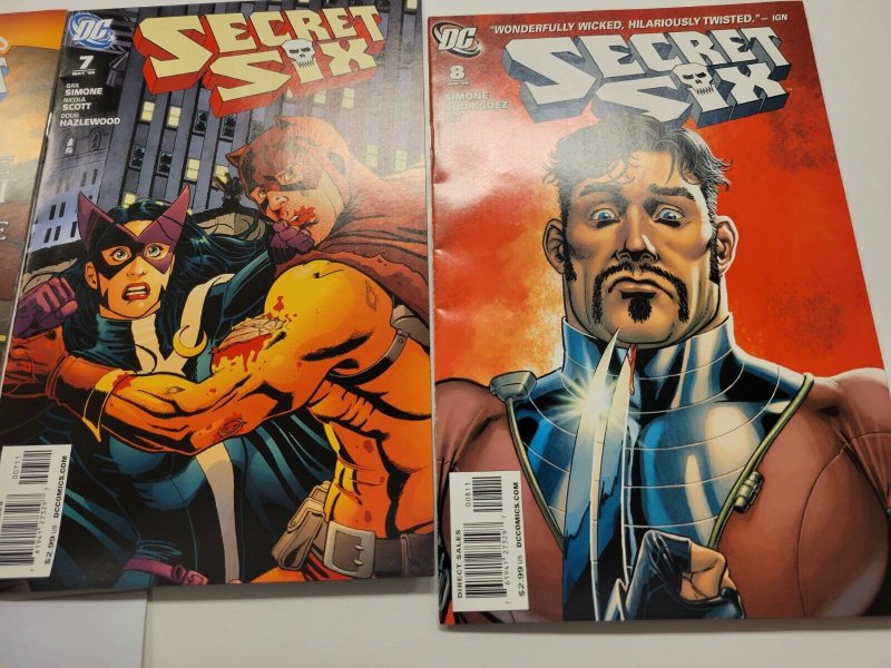 4 DC Comic Books Secret Six #5 6 7 8 43 TJ2