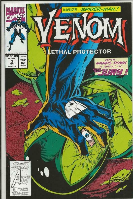 Venom Lethal Protector #3 ORIGINAL Vintage 1993 Marvel Comics 