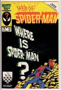 Web of Spider-Man #18 Direct Edition (1986) 8.5 VF+