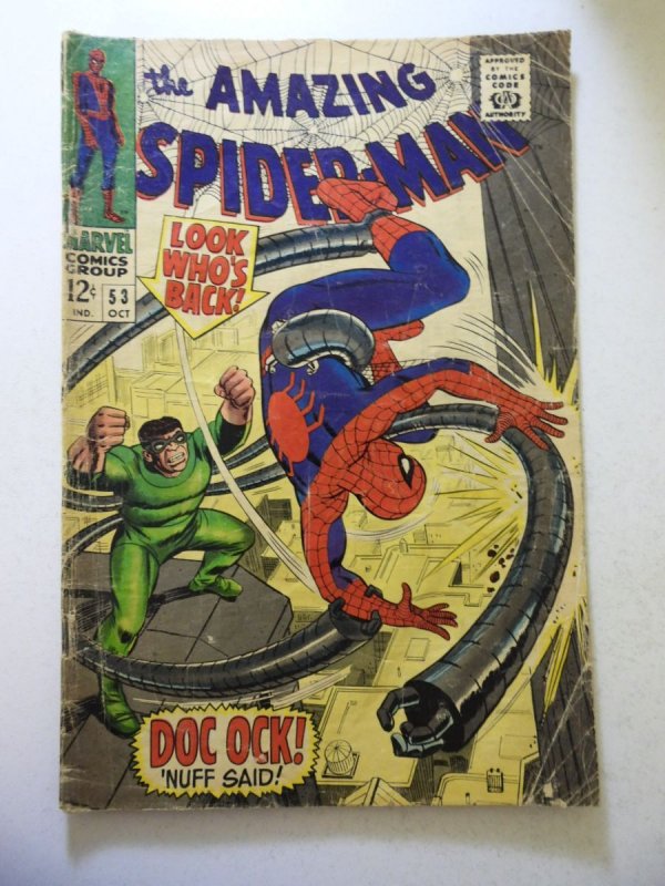 The Amazing Spider-Man #53 (1967) GD+ Condition 1/2 spine split