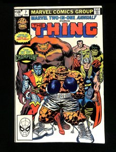 Marvel Two-In-One Annual #7 1st Champion!