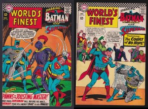 World's Finest 162 FN/VF 163 VG/FN DC Lot of 2 Silver-age Nice