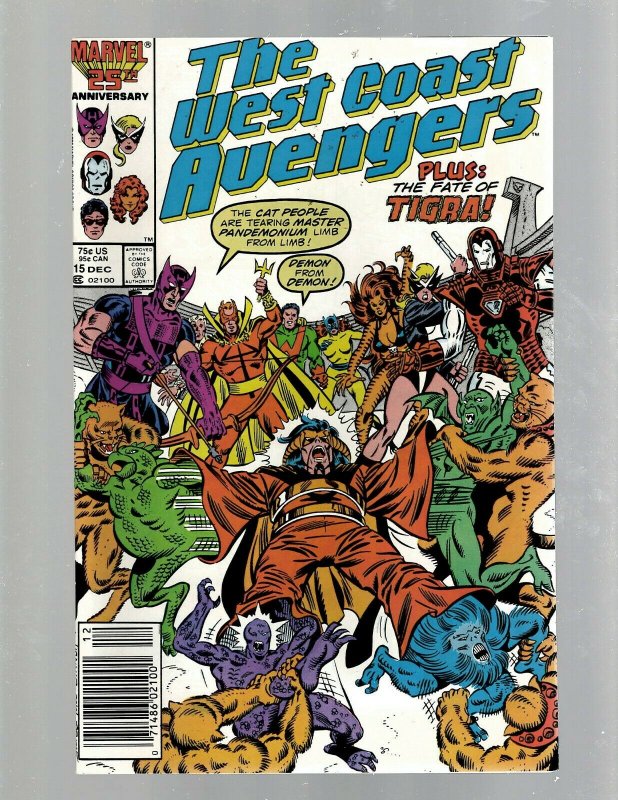 12 The West Coast Avengers Marvel Comic Books #1 3 4 5 7 8 10 11 12 13 15 16 GB2