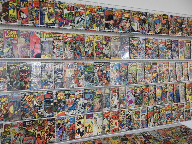 Huge Lot 160+ Silver/Bronze Low Grade Comics W/ Spider-Man, Batman, +! See desc
