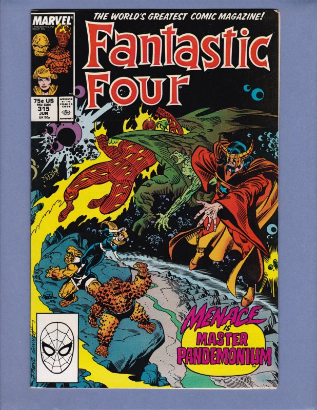 Fantastic Four #315 Morbius Marvel 1988