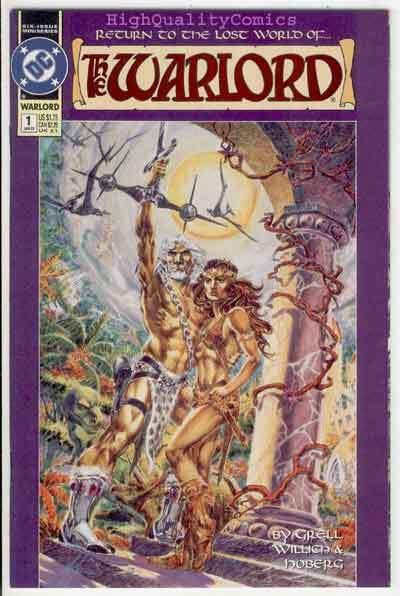 WARLORD #1, NM, Mike Grell, 1992, Lost World, T-rex,  more Dinosaurs in store