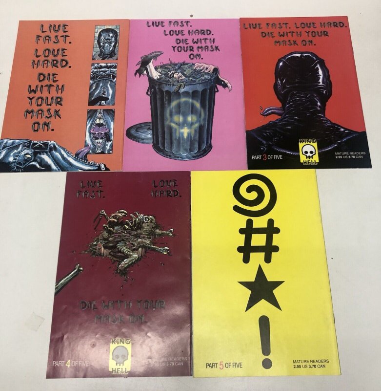 Bratpack (1990) Set Issues # 1-5 Rick Veitch • King Hell • Gary Fields •Complete
