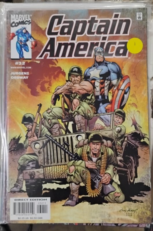 Captain America Vol 3 #32  2000 marvel  steve rogers  nick fury howling commando