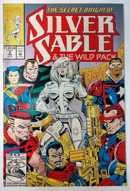 Silver Sable and the Wild Pack #9 (7.0, 1993) 1st full app of Ernst Sablinova