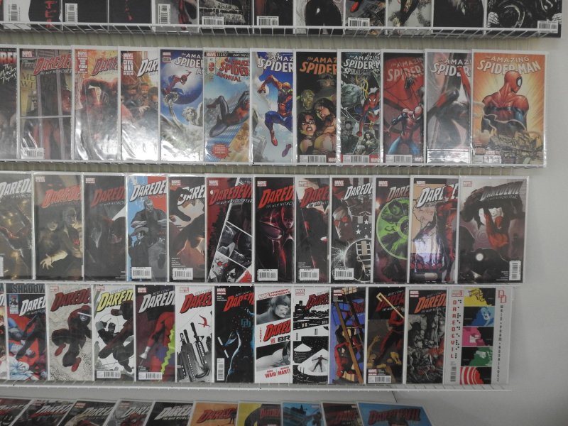 Huge Lot 160+ Comics W/ Daredevil, and Spider-Man! Avg VF+ Condition!