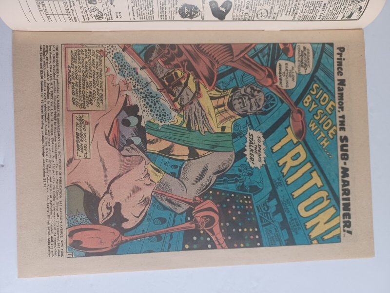 Sub-Mariner #18 - Namor - Triton - Inhumans - 1969 - (-VF)