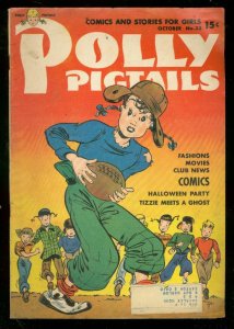 POLLY PIGTAILS #33 1948-FOOTBALL COVER-HALLOIWEEN ISSUE VG