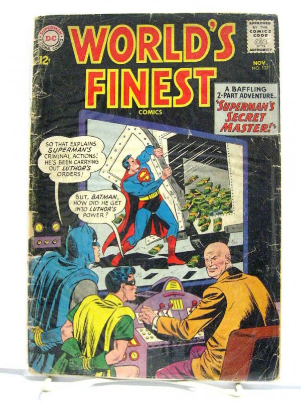 World's Finest Comics LOT #137-160. First Super Sons story ('64-'66, 5 Issues) 
