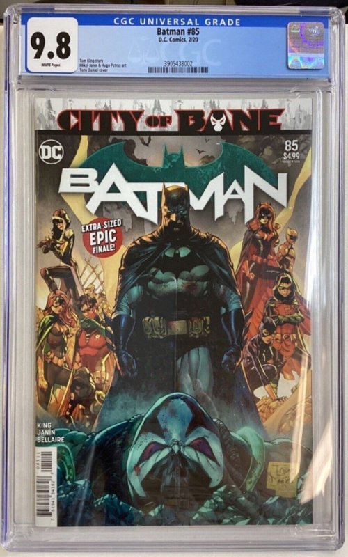Batman #85 - CGC 9.8 - DC Comics - 2020 - Tom King story! City of Bane finale!