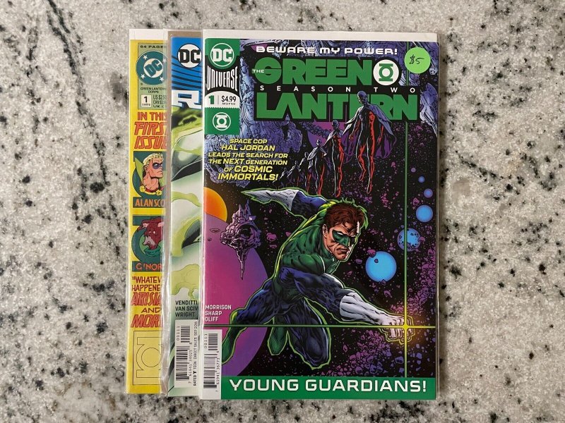 3 DC Comic Books Green Lantern 1 Rebirth 1 Corps Quarterly 1 NM 1st Prnt 42 J801 