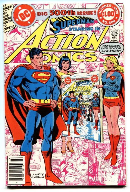 Action #500  1979 Comic Book Supergirl - Infinity cover