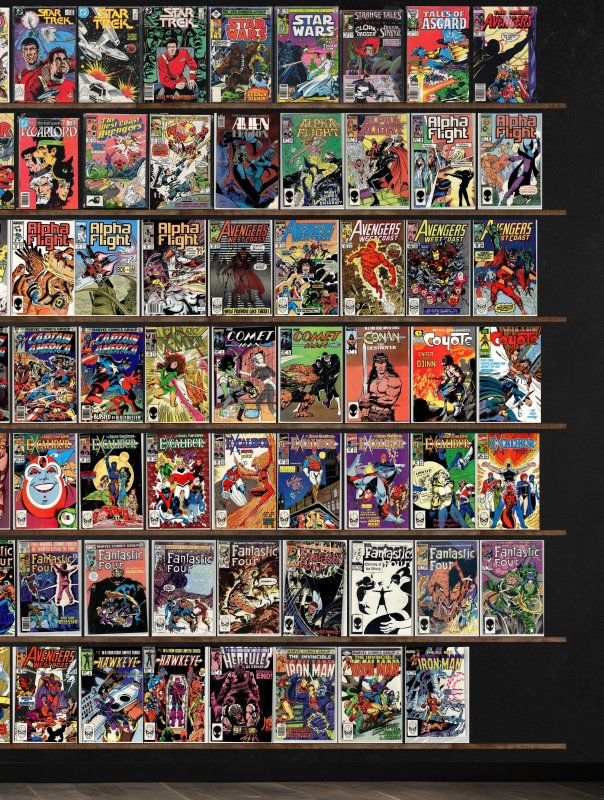 Huge Lot 140+ Comics with Alpha Flight, Fantastic Four, Excalibur & More!