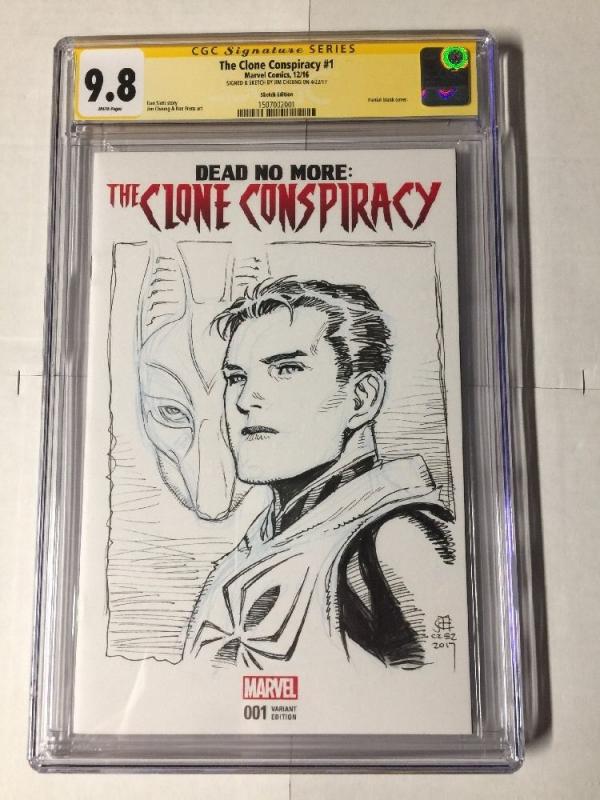 Spider-man Dead No More The Clone Conspiracy 1 Cgc 9.8 Blank Variant Jim Cheung 