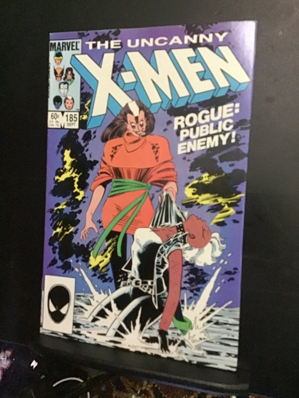 The Uncanny X-Men #185 (1984) Rogue public enemy! VF/NM Wow