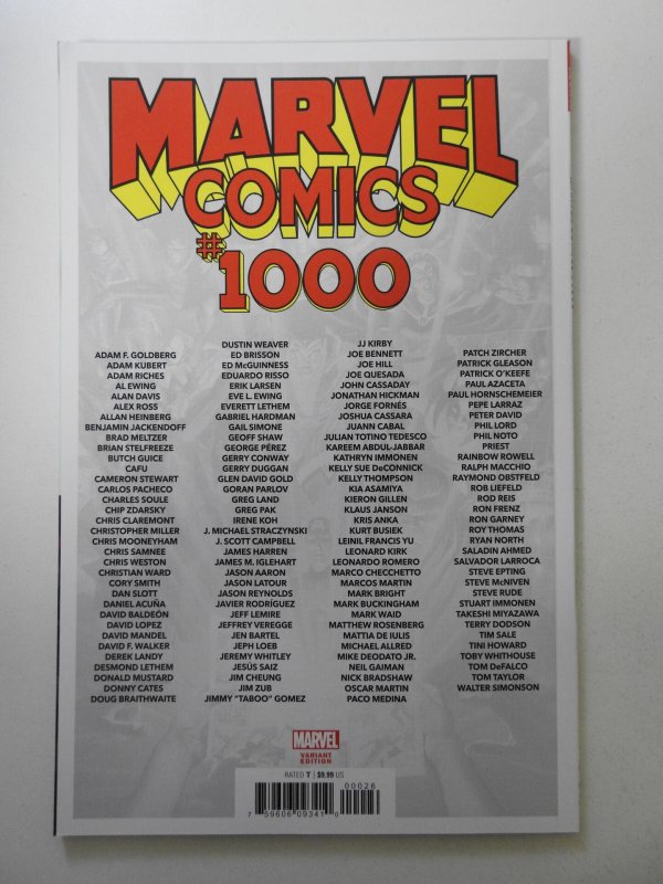 Marvel Comics #1000 Variant Cover Edition! SHarp NM-/NM Condition!