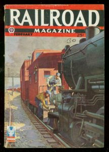 RAILROAD MAGAZINE FEBRUARY 1943-PULP-MILITARY TRAINS VG