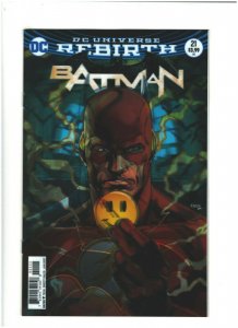 Batman #21 NM- 9.2 DC Rebirth 2017 Lenticular Cover The Button pt.1 Flash app.