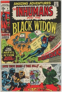 Amazing Adventures #4 (1970) - 3.5 VG- *Inhumans/Black Widow*