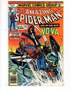 The Amazing Spider-Man #171 (VF-/VF) 1977 NOVA Richard Ryder Appearance