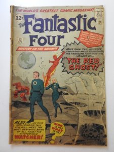 Fantastic Four #13 (1963) vs The Red Ghost! Solid Good Condition!