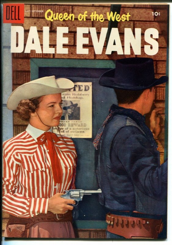 Queen of The West Dale Evans #8 1955-Dell-Russ Manning-photo covers-VF