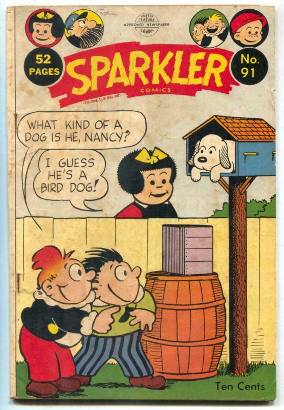 Sparkler #91 1950- Tarzan by Hogarth- Nancy- Katzenjammer VG