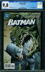 Batman #610 (CGC 9.8)  HUSH! KILLER CROC!  .Jim Lee