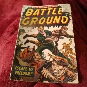 Battle Ground #11 Atlas Comics War Golden Age Williamson Colan Tuska Art Korean