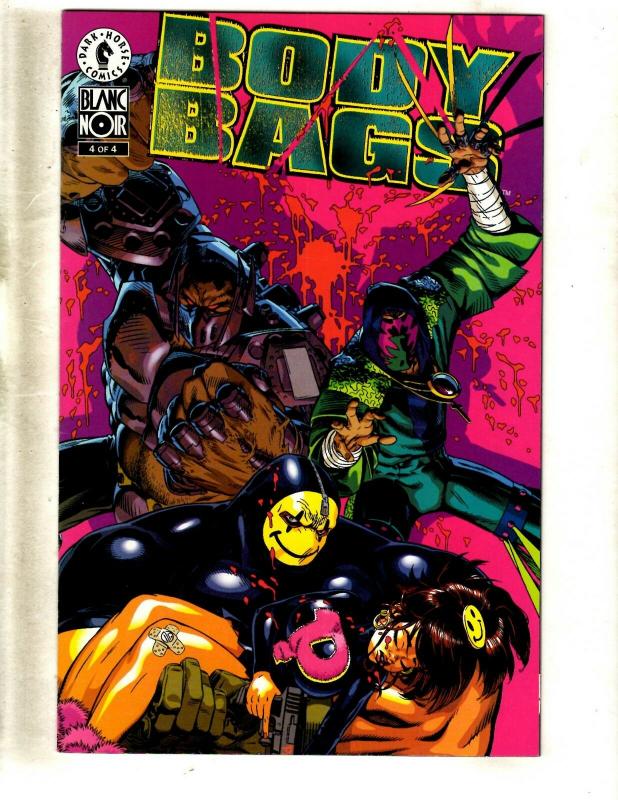 Lot Of 7 Body Bags Comic Books # 1 2 (2) 3 4 + 1 + One Shot Blanc Noir Image FM8