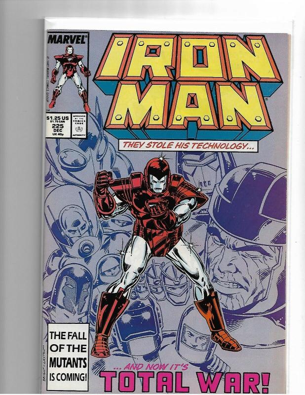 IRON MAN #225 - NM- START OF ARMOR WARS I - COPPER AGE KEY