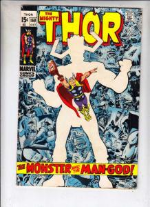 Thor, the Mighty #169 (Oct-69) VG/FN Mid-Grade Thor