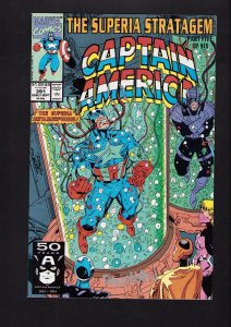 Captain America #391 - SIGNED BY DAN PANOSIAN! (9.0) 1991