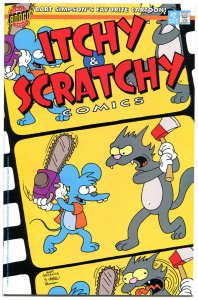 ITCHY & SCRATCHY #2, NM-, Simpsons, kids, 1999, more Bongo in store