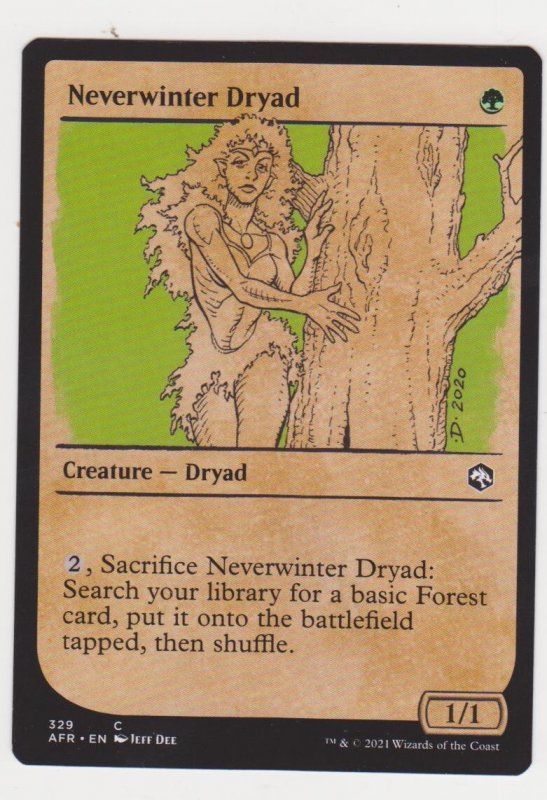 Magic the Gathering: Adventures in the Forgotten Realms- Neverwinter Dryad(Showc