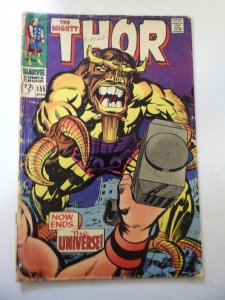 Thor #155 (1968) FR/GD condition cover detached, moisture stains