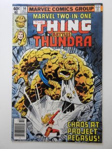 Marvel Two-In-One #56 W/Thundra! Sharp Fine Condition!